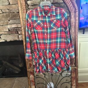 Ralph Lauren plaid with bottom ruffle